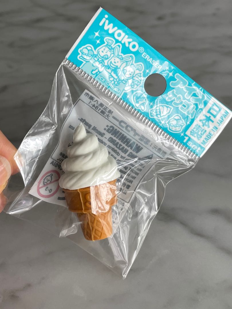 Cute Iwako ice cream eraser Made in Japan, Hobbies & Toys, Stationery