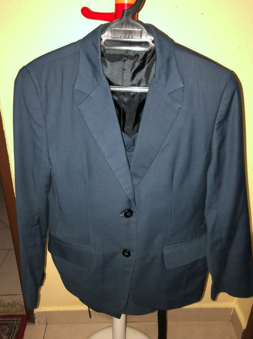 Dark Blue Women Suit (Full Set), Women's Fashion, Coats, Jackets and ...