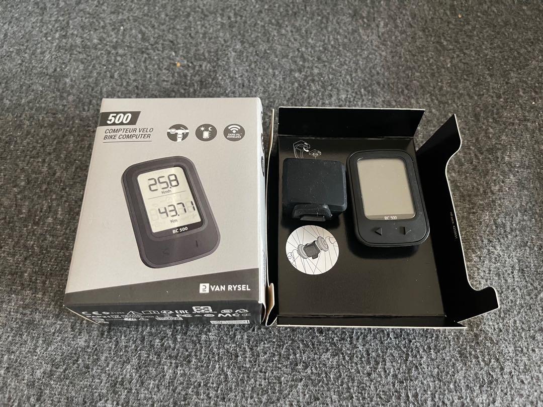 Decathlon 500 Wireless Speedometer Backlight Sports Equipment Bicycles Parts Parts Accessories on Carousell