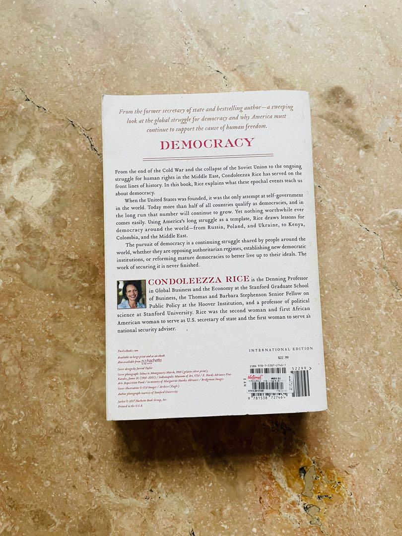 Democracy by Condoleezza Rice, Hobbies & Toys, Books & Magazines ...