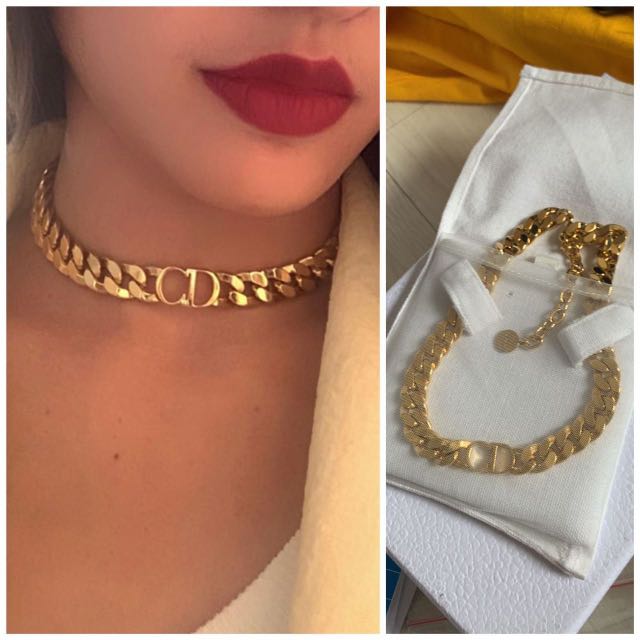 Dior CD Choker Chain in gold, Barang 