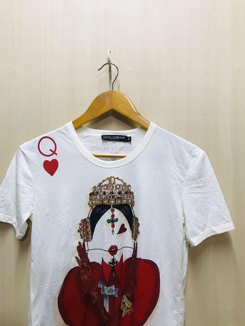 Dolce Gabbana Queen of Hearts Women s Fashion Tops Shirts