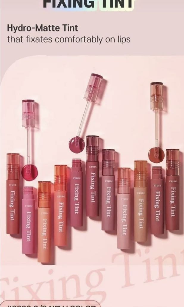 Etude house fixing tint 4.0g in midnight mauve & salmon brick, Beauty