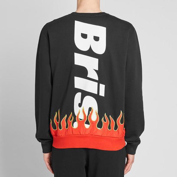 FCRB］Fire Flame Big Logo Crew Neck （Sweat/Sweater/衛衣）, 男裝