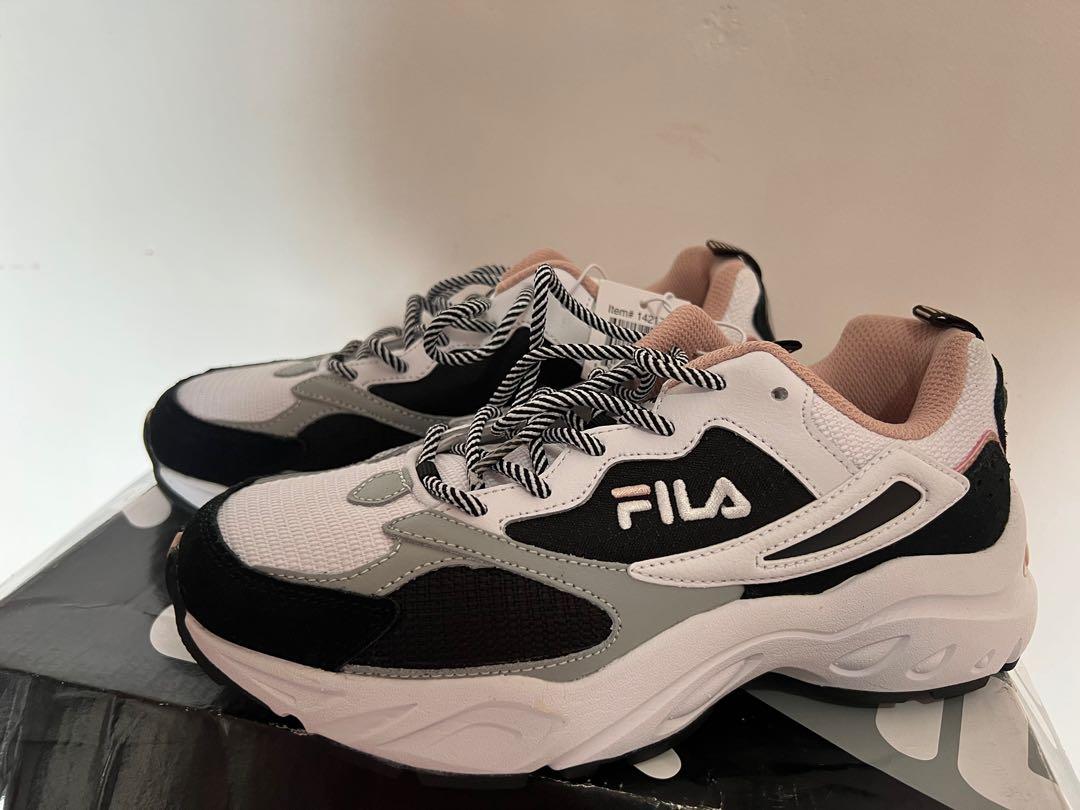 Fila shoes white black pink Women s Fashion Footwear Sneakers