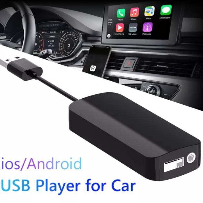 For CarPlay Android Auto Wired USB Dongle Adapter (Category: Chargers & Cables) located in Marikina City. Submitted by skowshop (Listing ID 1177126008, Image 3). Description: About this item: ● Voltage range: 5V±0.5V ● Main control chip: for ARM ● Chip specifications: 32bit RISC CPU with 1200MHz ● Working current: 210mA ● Input power: 0.99-1.21W ● Charging current: ±400mA For CarPlay Android Auto USB Dongle Wired Adapter with Mic Input for Androi