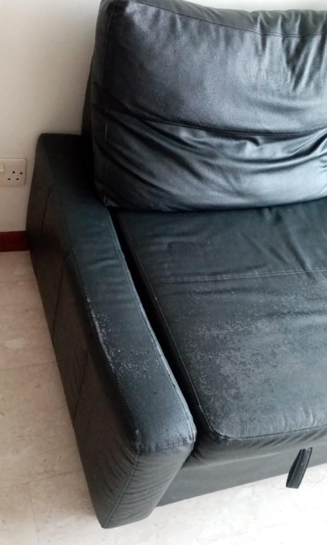 FRIHETEN Corner sofabed with storage, Bomstad black, Furniture & Home