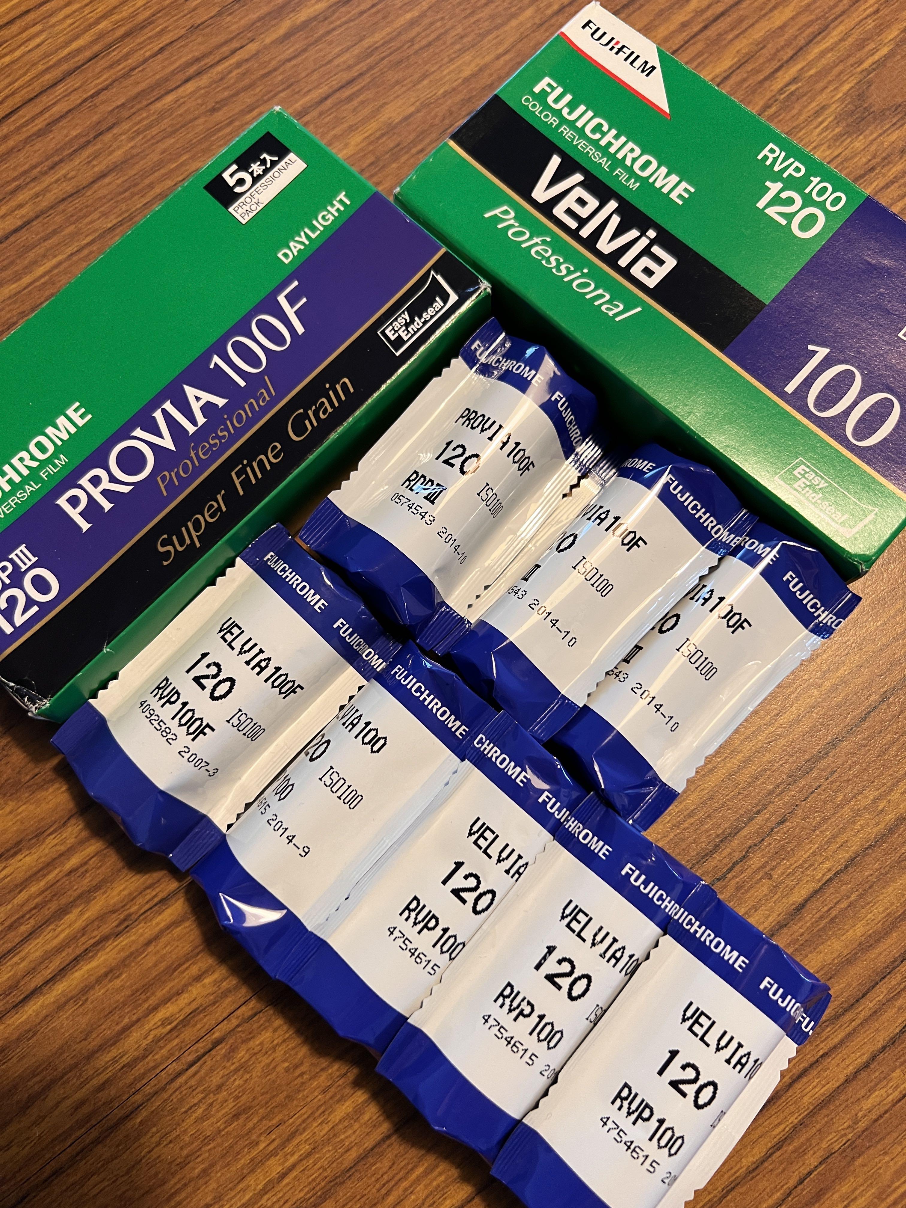 Fuji Velvia / Provia / Pro 160 NS - 120mm film, Photography