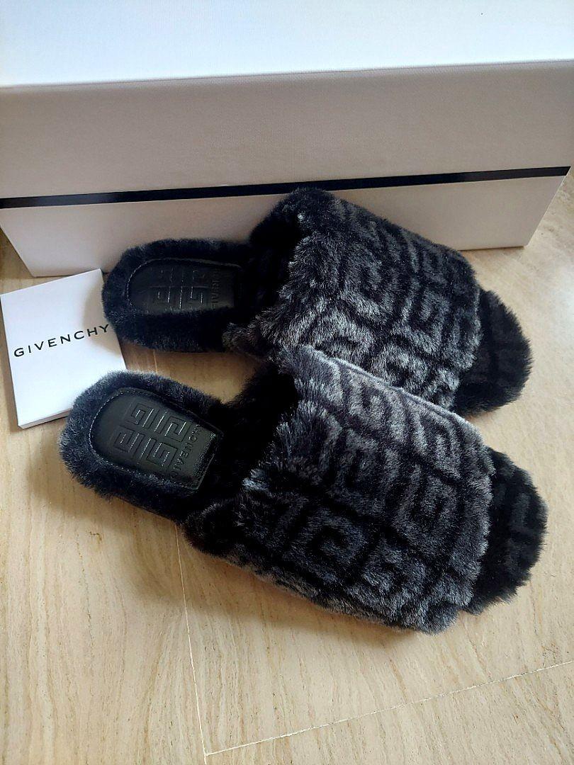 Givenchy shearling slides Luxury Sneakers Footwear on Carousell