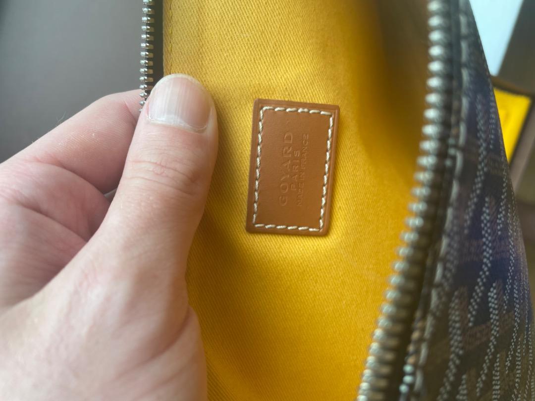 Goyard Black Gold Goyardine Canvas Senat mm - Handbag | Pre-owned & Certified | used Second Hand | Unisex