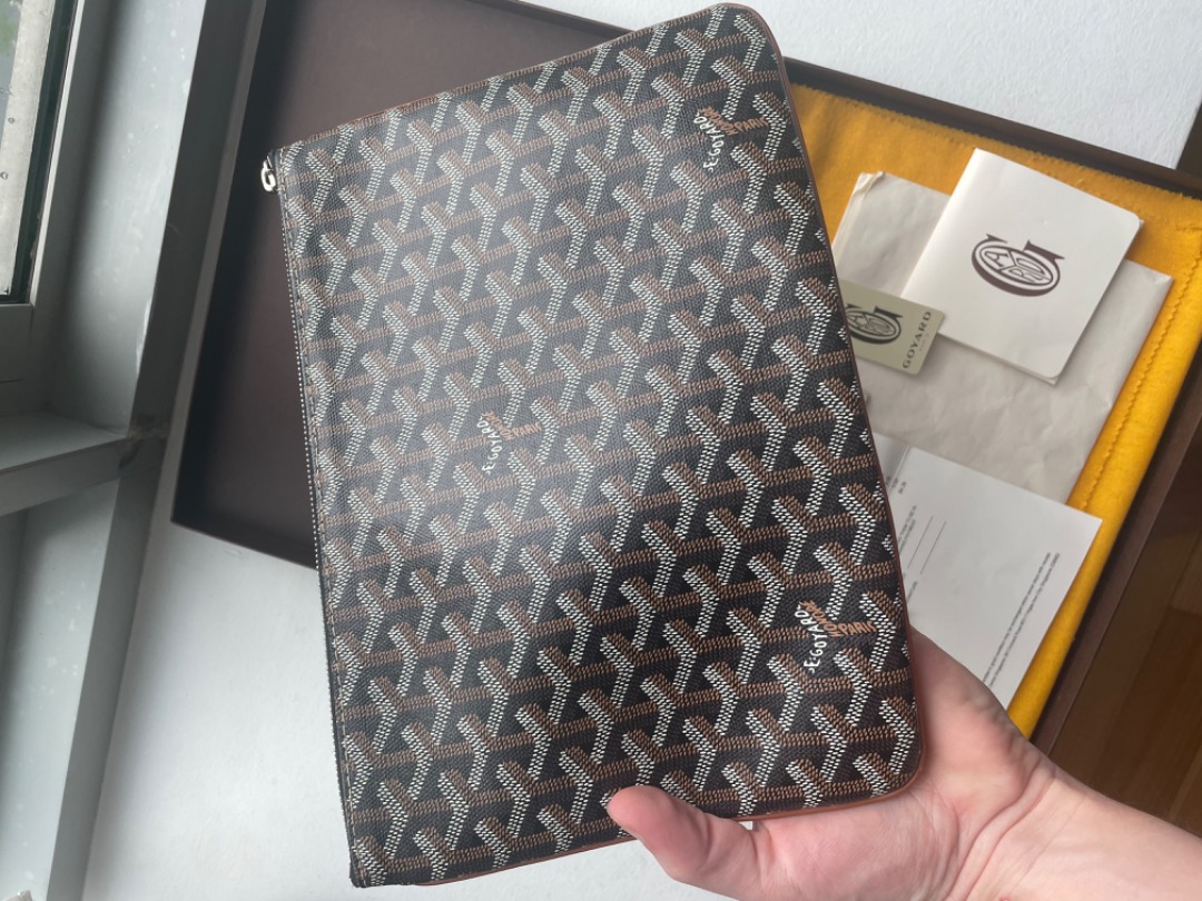 Goyard Senat MM Black Natural Luxury Bags Wallets on Carousell