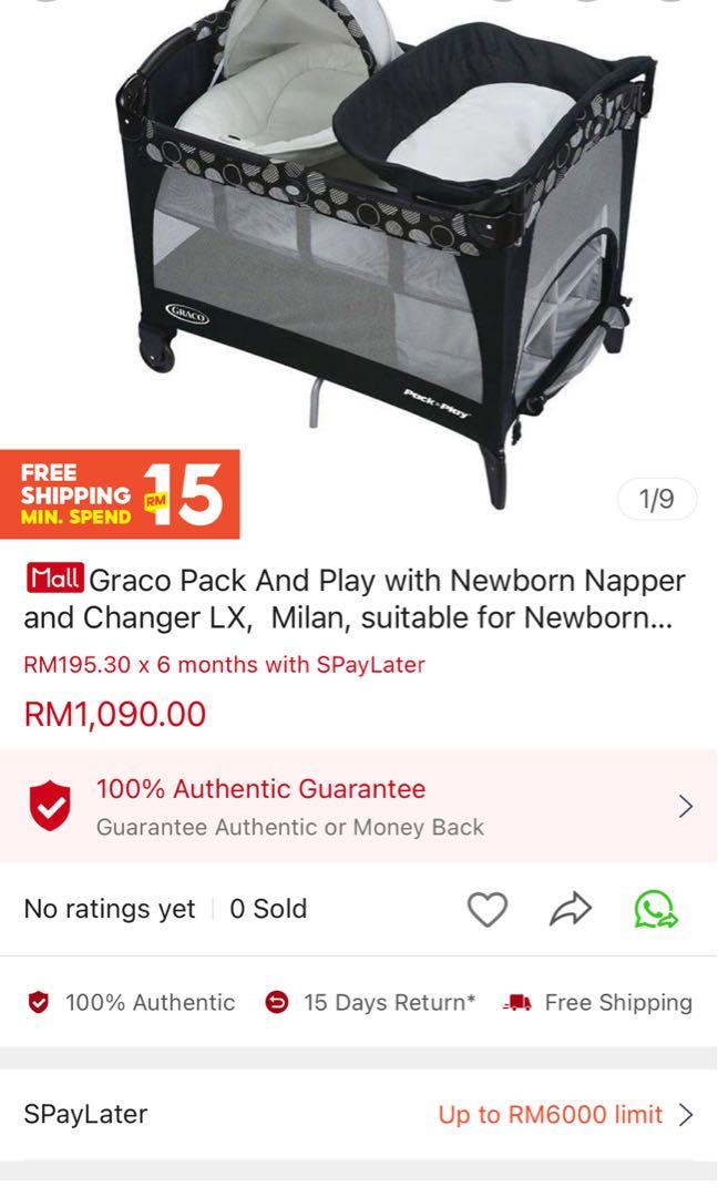 Graco Pack Play with newborn Napper and changer Babies Kids