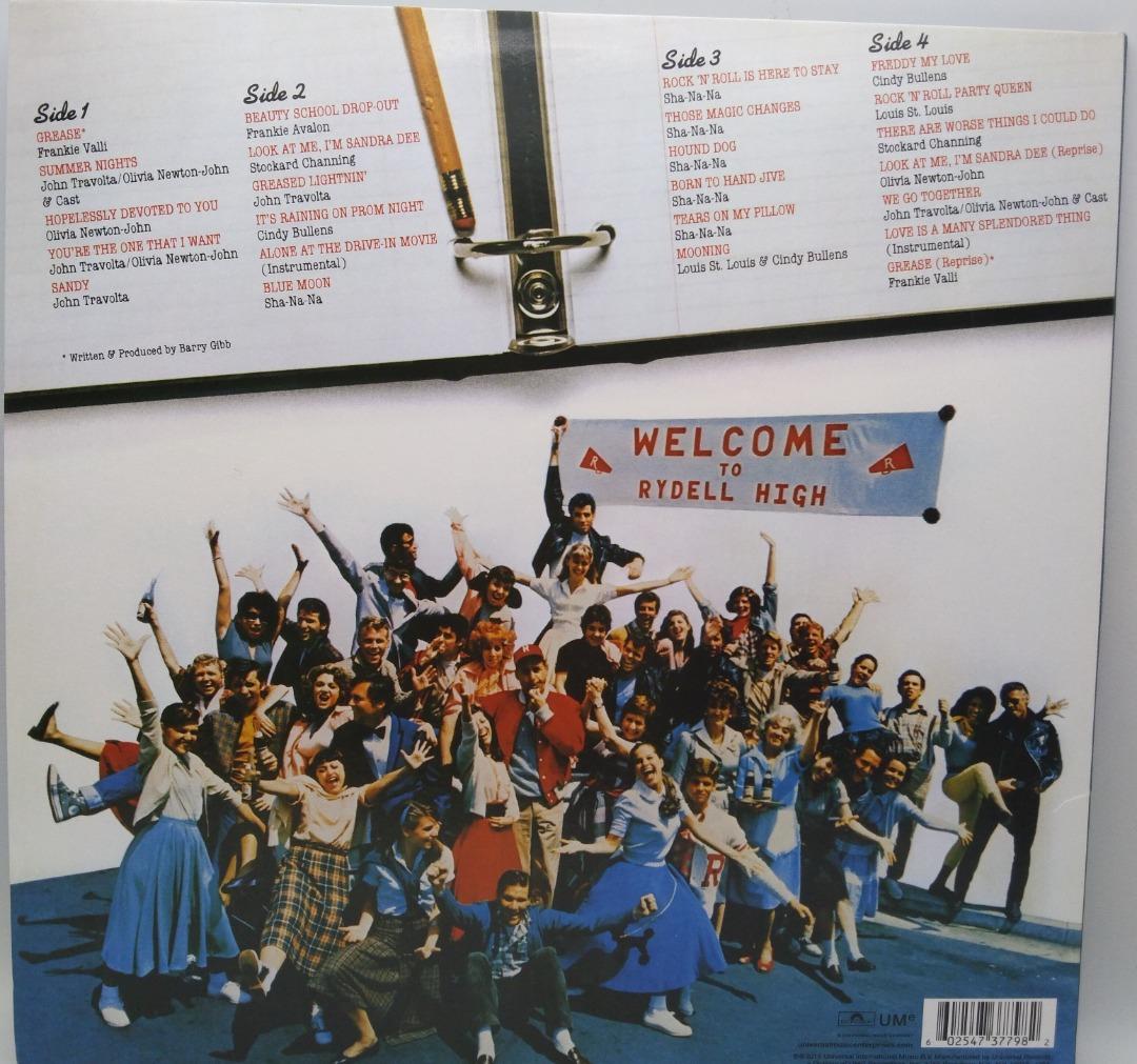 Grease Soundtrack from the Motion Picture LP Record Vinyl Record Vinyl ...
