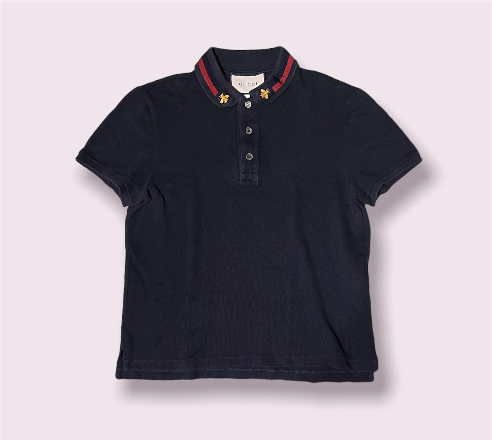 Gucci Bee Polo Shirt, Women'S Fashion, Tops, Shirts On Carousell