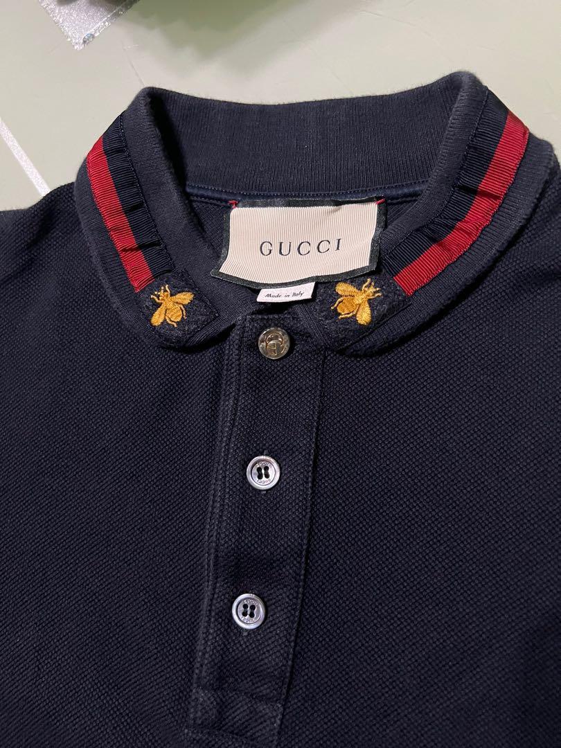 Gucci Bee Polo Shirt Women s Fashion Tops Shirts on Carousell