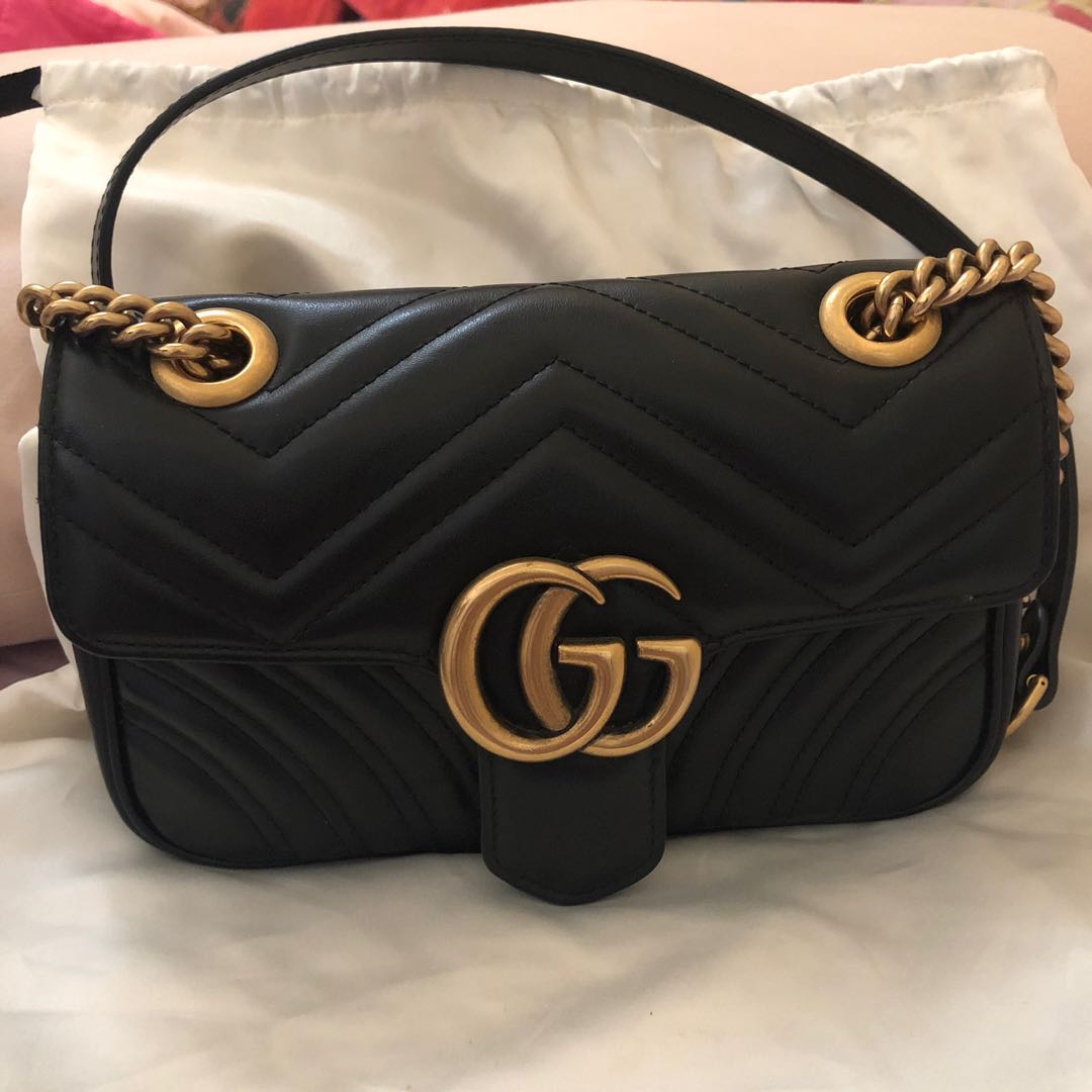 Gucci GG MARMONT MATELASSÉ MINI BAG, Luxury, Bags & Wallets on Carousell