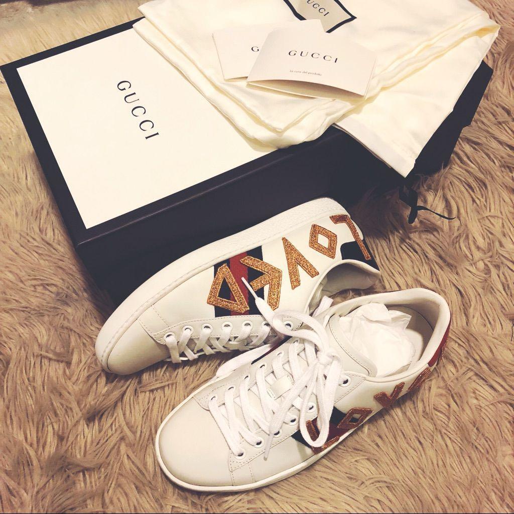Gucci loved sneakers womens top