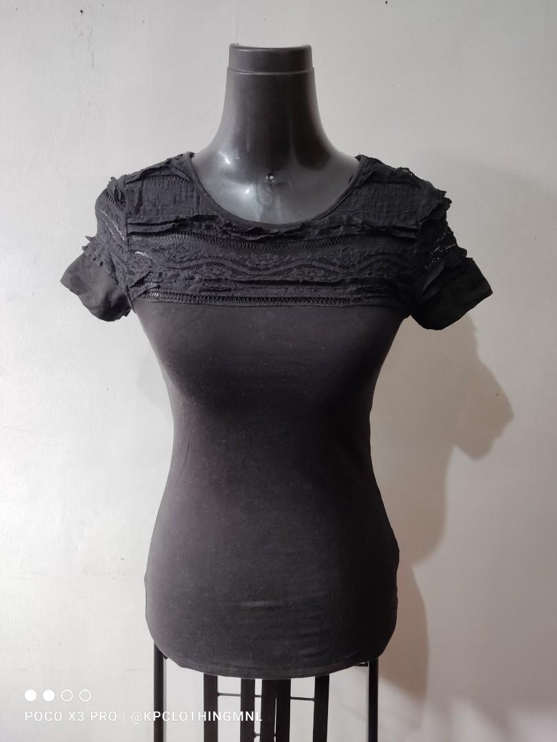 Black blouse on sale h and m