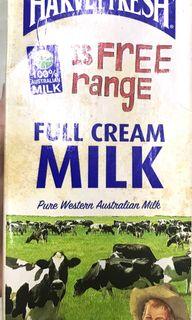 Harvey Fresh Free Range Full Cream Milk 1 Liter