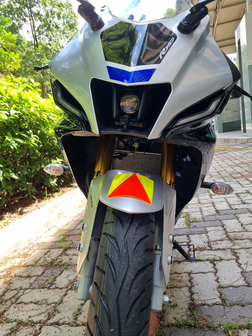 HD Camera installed on Yamaha R15M V4, Motorcycles, Motorcycle ...