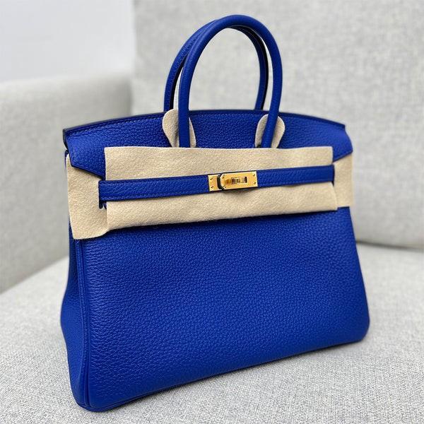 Hermes Birkin 30 Bleu Royal Togo Gold Hardware