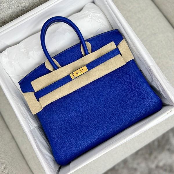 Hermes Birkin 25 Bleu Royal Togo Gold Hardware