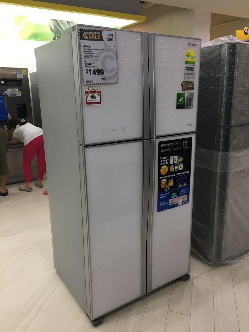 Hitachi 4 door refrigerator 510 litres RW630P4MSGBK, TV & Home Appliances, Kitchen Appliances