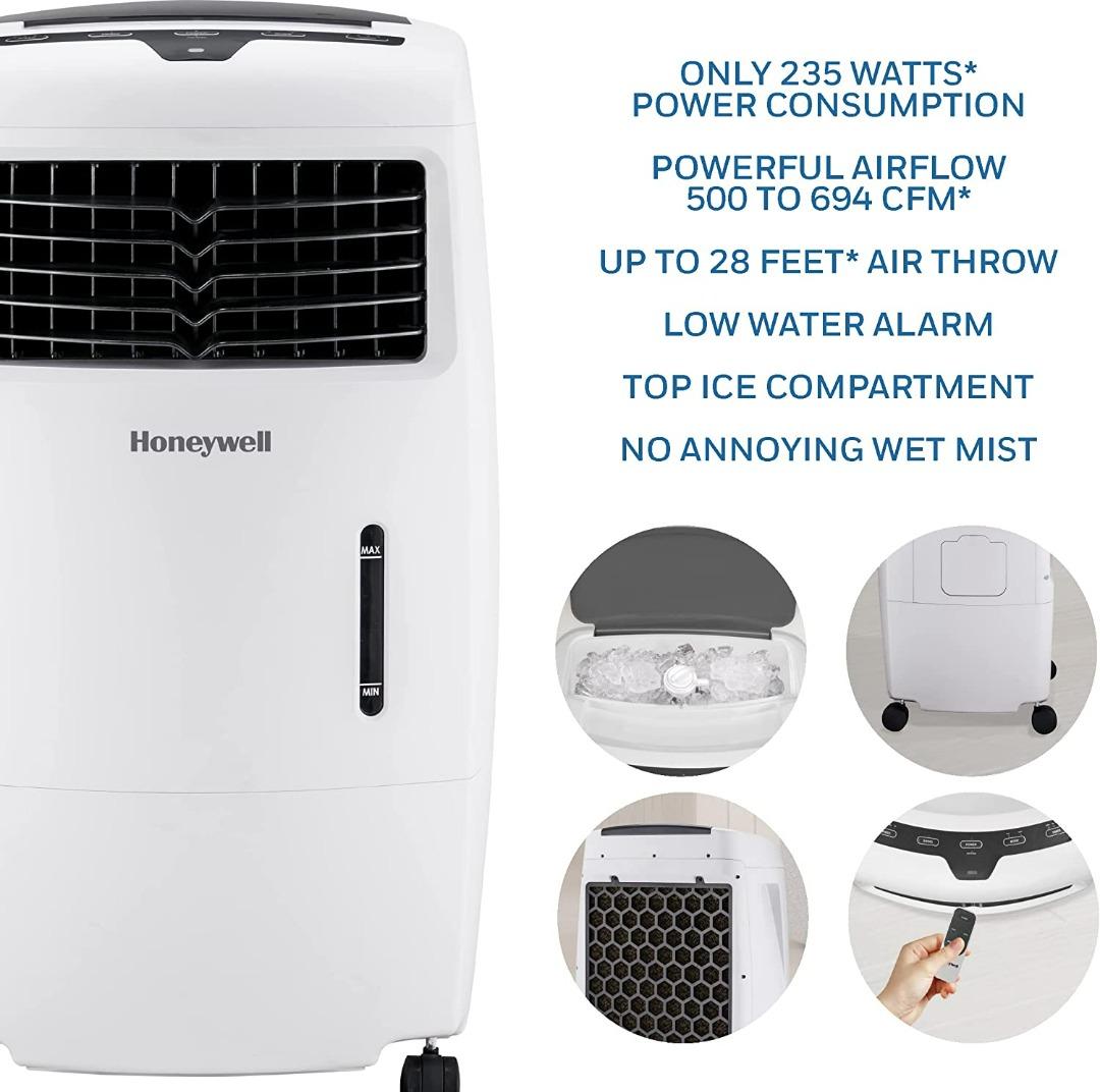 Honeywell CL25AE Evaporative Air Cooler, Fan & Humidifier With Ice