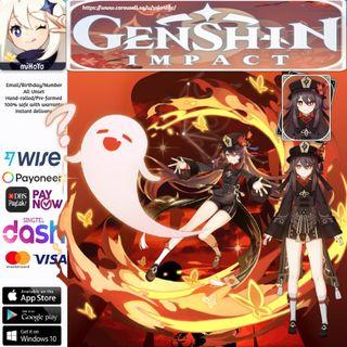 END OF MONTH SALE!! RARE ACCOUNT Hu Tao (Hutao) + Staff of Homa + Diluc F2P  Starter Genshin Impact Account Ready Stock!, Video Gaming, Gaming  Accessories, Game Gift Cards & Accounts on Carousell