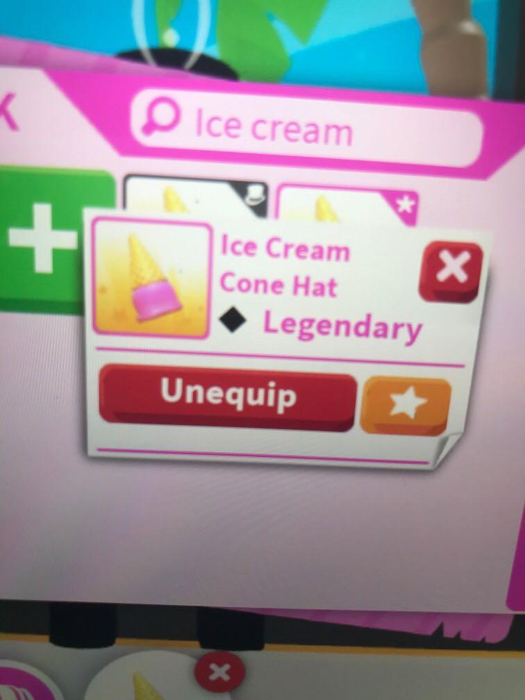 Ice Cream Cone Hat(From RobloxAdopt me!), 汽車配件, 其他 Carousell