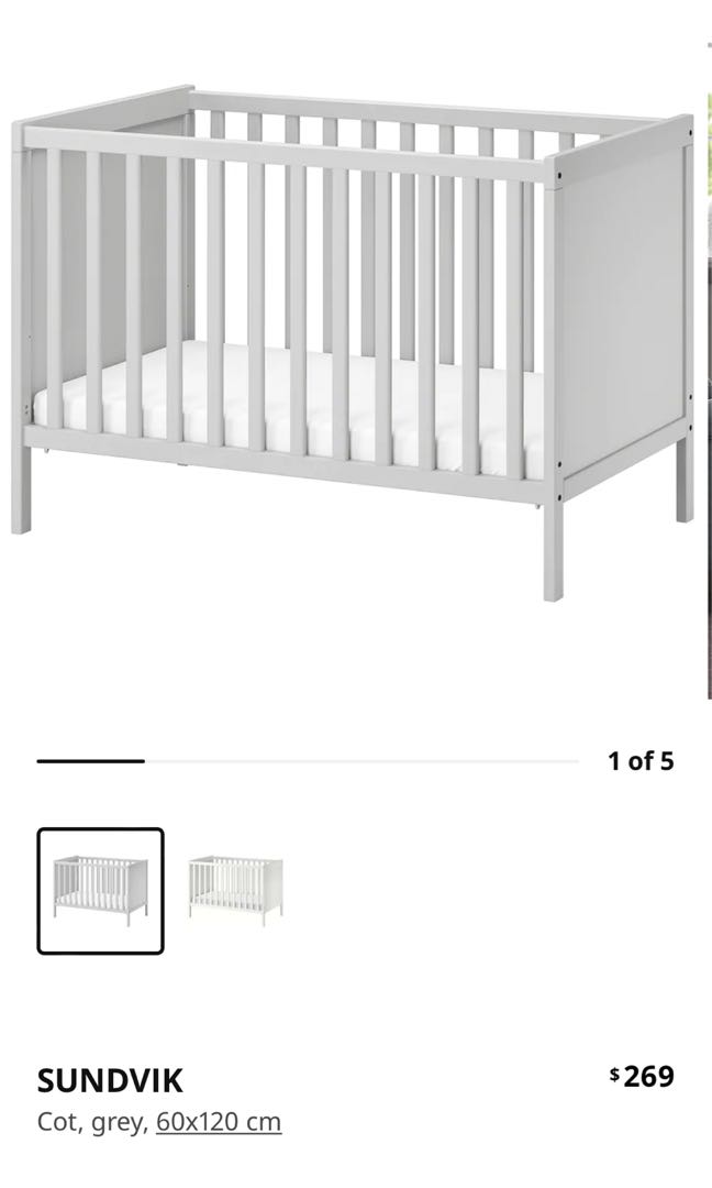 Ikea Baby Cot, Babies & Kids, Baby Nursery & Kids Furniture, Cots