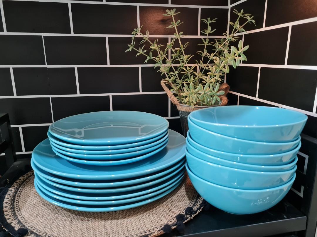 Ikea plate set, Furniture & Home Living, Kitchenware & Tableware