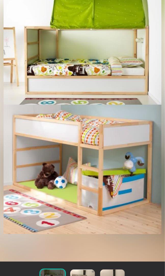 Ikea used reversible bunk bed, Babies & Kids, Baby Nursery & Kids