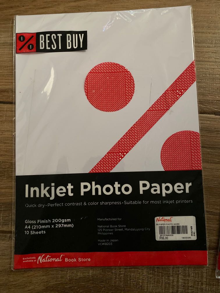 (LF10) Inkjet photo paper (9pcs left), Hobbies & Toys, Stationary