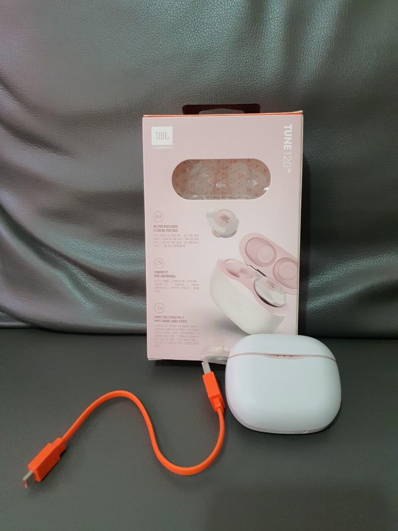 JBL Tune120TWS (Category: Earphones) located in Manila. Submitted by joyceannelynne (Listing ID 1177063626, Image 2). Description: Brand New Opened only to try but not used Received as a gift last Christmas.