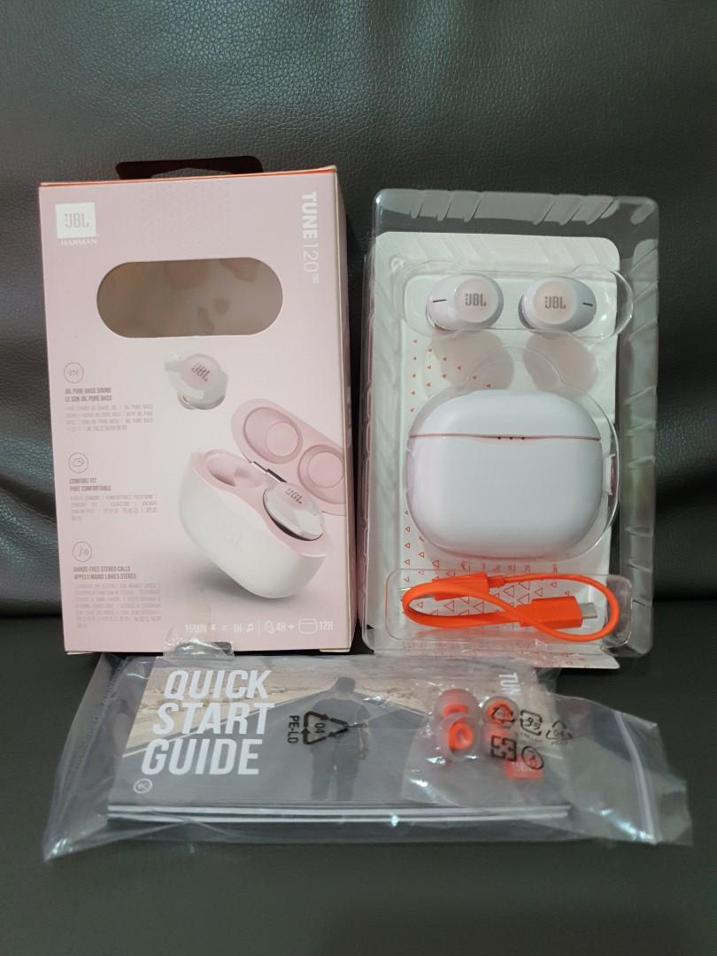JBL Tune120TWS (Category: Earphones) located in Manila. Submitted by joyceannelynne (Listing ID 1177063626, Image 1). Description: Brand New Opened only to try but not used Received as a gift last Christmas.
