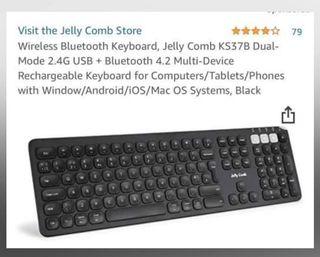 Jellycomb Wireless Bluetooth Keyboard