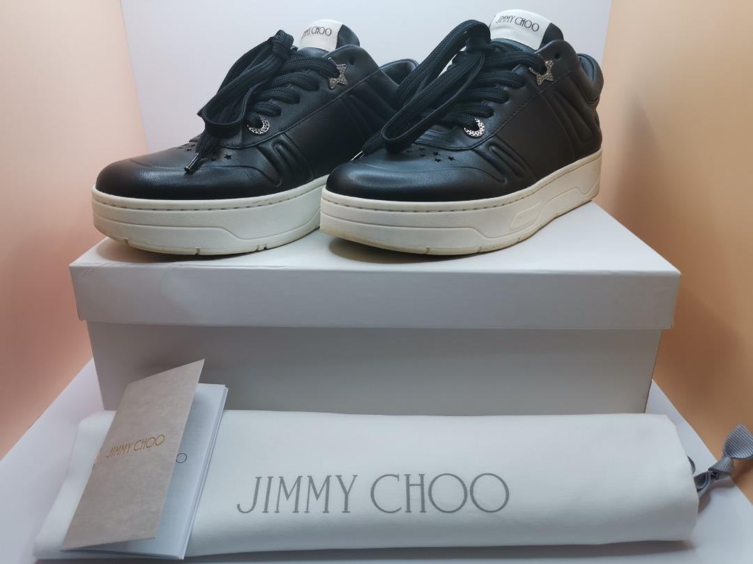 All black clearance jimmy choo trainers