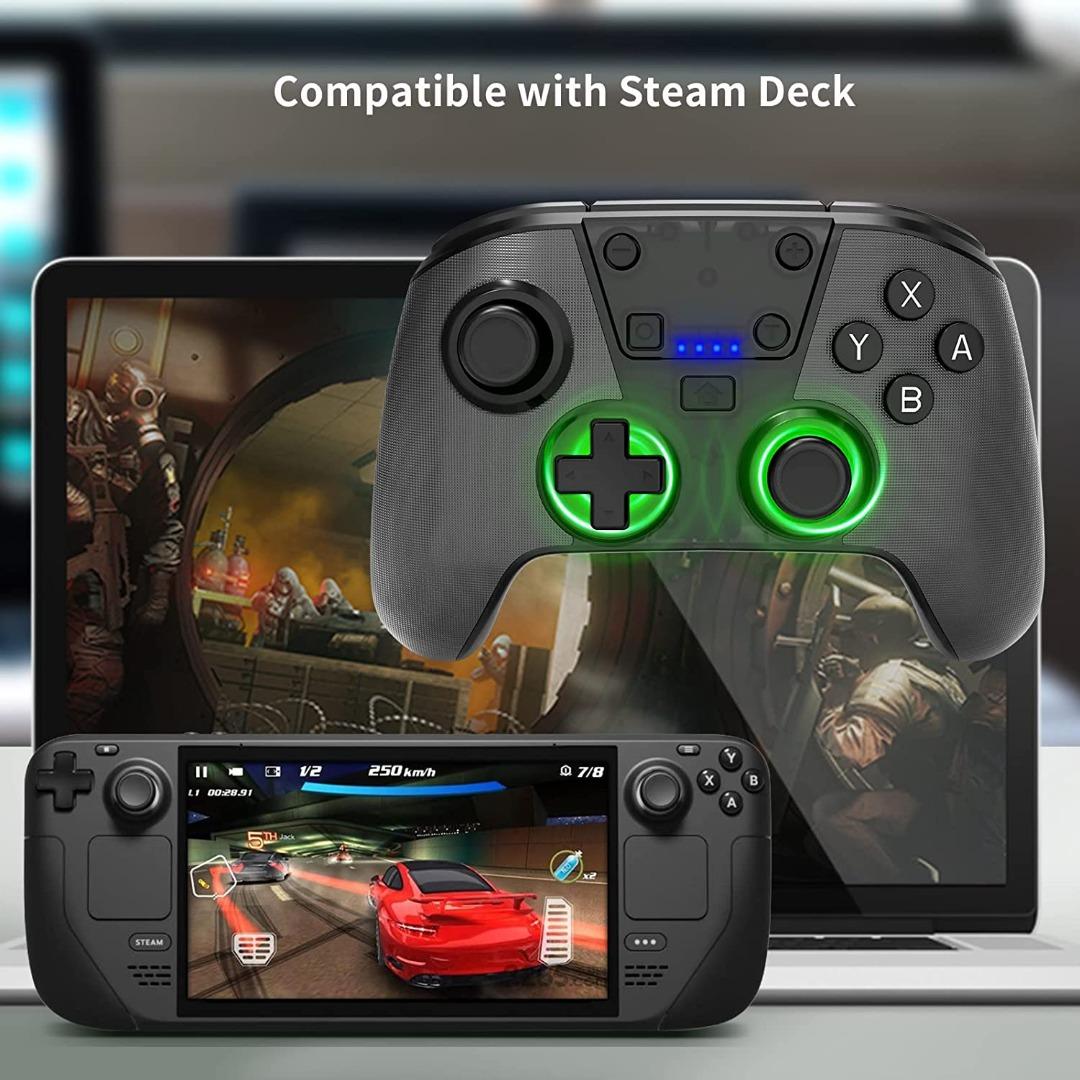 JYS Wireless Controller for Nintendo Switch, Lite, OLED, PC Supports Wake Up, RGB LIght, Turbo, Motion Controls Settable Rumble, Switch Pro Controller (Category: Controllers) located in Manila. Submitted by techsmartph (Listing ID 1177136638, Image 3). Description: * [Compatibility]: Wireless Controller Compatible with Steam Deck/Swith/Switch OLED.ideal for family fun and parties. The pro controller is comfortable and smooth as compared to the jo