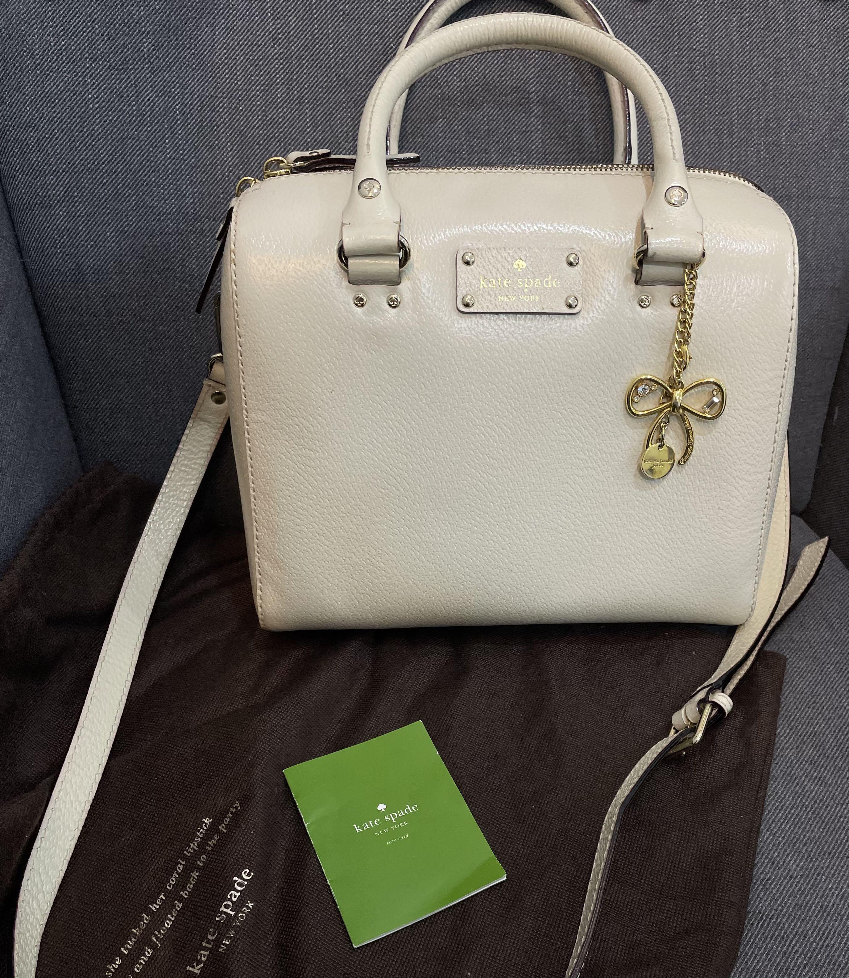 Kate Spade Wellesley Alessa cream #WKRU1743 bag, Luxury, Bags & Wallets on  Carousell