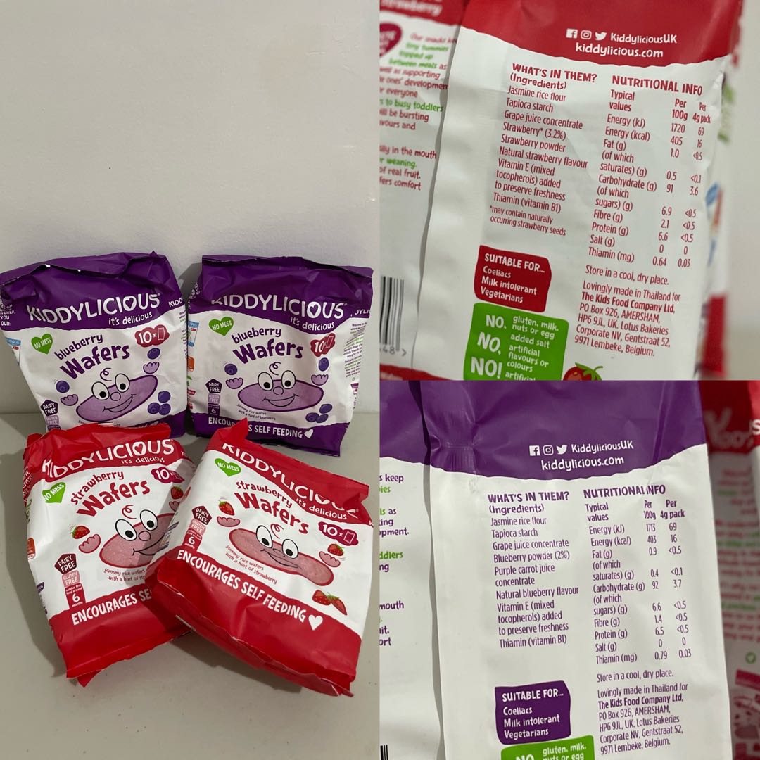 Kiddylicious Wafers, Babies & Kids, Nursing & Feeding, Weaning