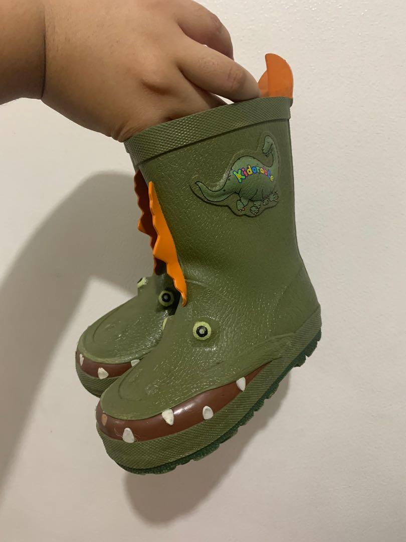 Kidorable Dinosaur Kids Rain boots Size 3