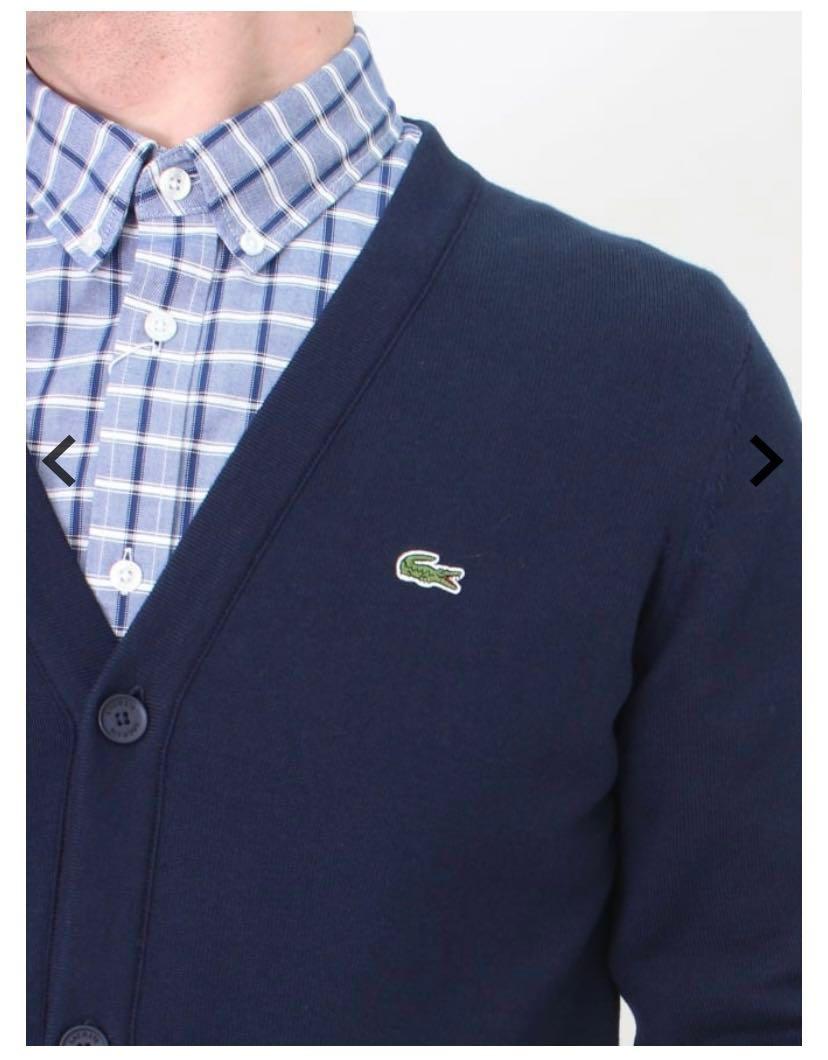 Lacoste navy cardigan deals
