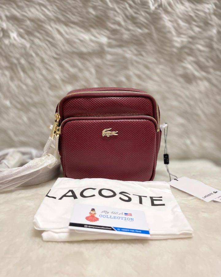 Lacoste double zip crossbody bag sale