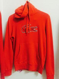 Lacoste Red Orange HK limited Hoodie