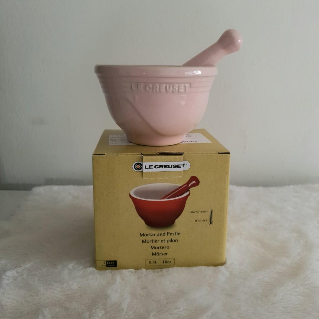 Le Creuset Mortar and Pestle Milky Pink, Furniture & Home Living