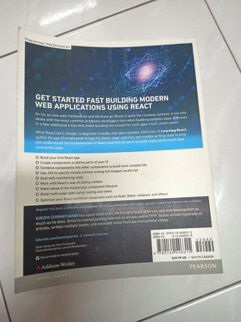 Learning React (Category: Textbooks) located in Kuala Lumpur. Submitted by vaishu24 (Listing ID 1177071870, Image 2). Description: Ist Edition.