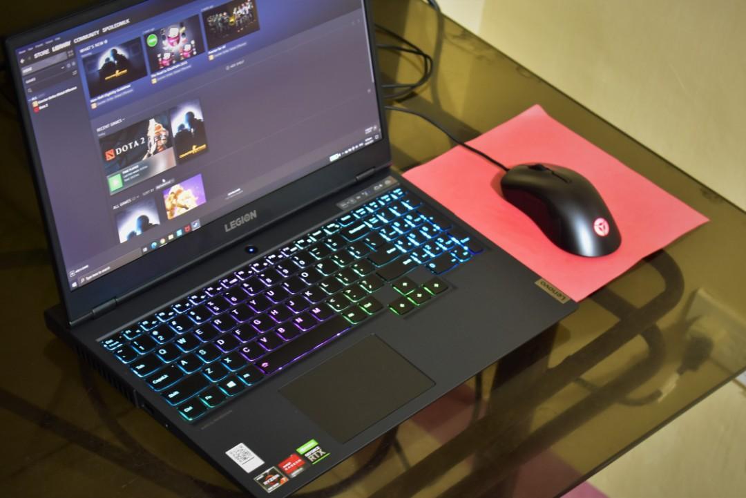Lenovo Legion 5 (Category: Laptops & Notebooks) located in Manila. Submitted by kioshiki (Listing ID 1177213493, Image 1). Description: Lenovo Legion 5 Ryzen 7 4800H RTX 2060 (better than RTX 3050 and 3050ti) 512GB SSD 8GB RAM Warranty until April 12, 2024 With free legion m300 RGB mouse and laptop bag. Laptop charger included. No dents or any scratches, maingat ang gumagamit. RFS: Need funds Di po kasama ang pangmalakasang colored paper na mouse