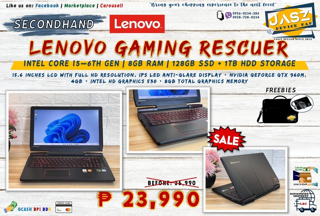 Lenovo Resquer I5 Skylake 8gb Ram 128ssd 1tb Hdd Gtx 960m 4gb Backlight Kb Computers Tech Laptops Notebooks On Carousell