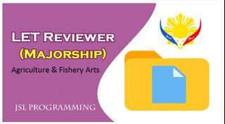 LET Reviewer 2022 - MAJORSHIP (Agriculture & Fishery Arts, Filipino, English, MAPEH, TLE, Physical Science, Social Science, Values Education, Biological Science)